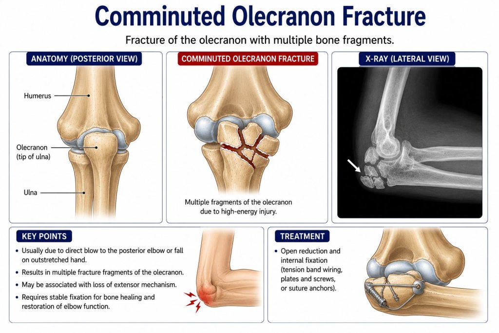 Comminuted Olecranon Fracture
