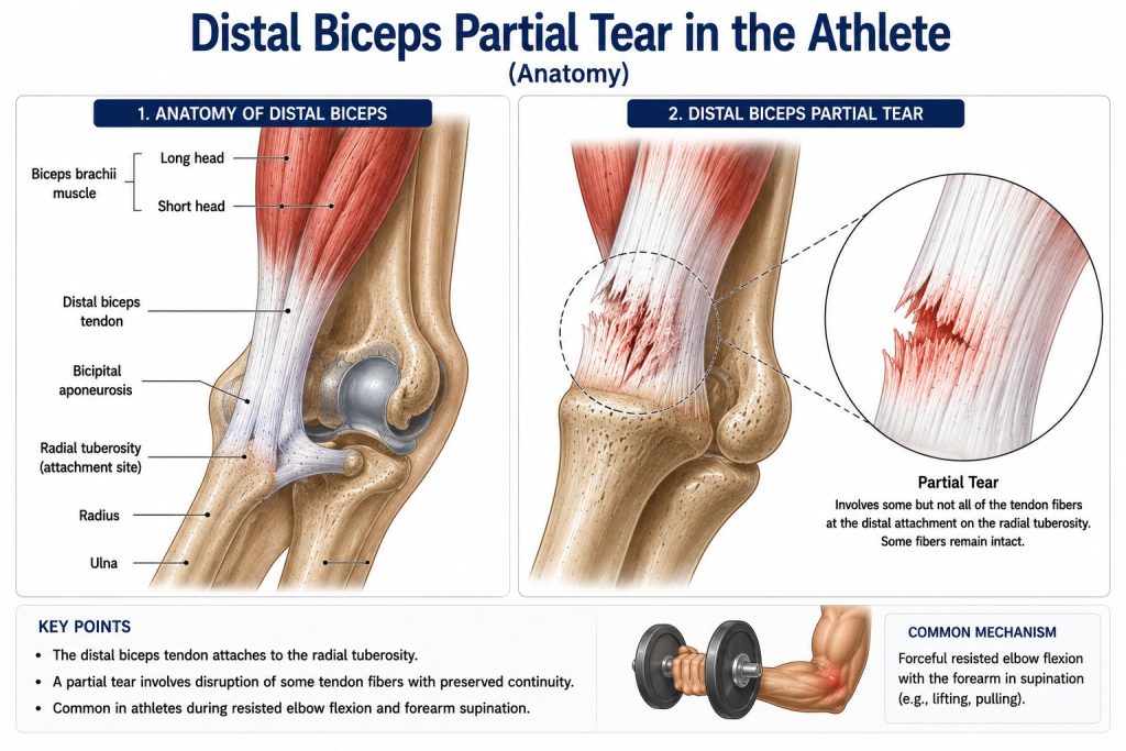Distal Biceps Partial Tear in the Athlete