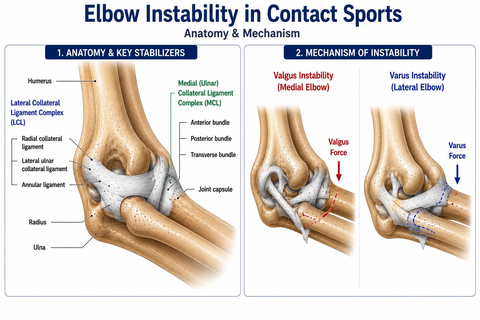Elbow Instability in Contact Sports
