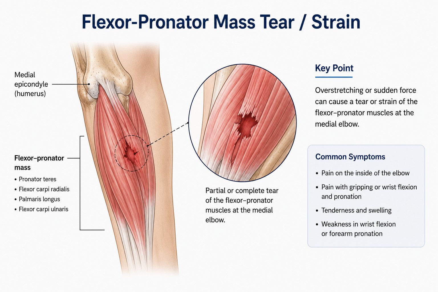 Flexor-Pronator Mass Tear / Strain