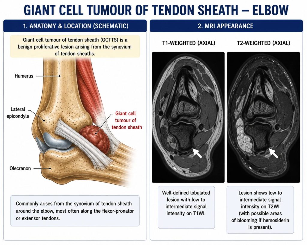 Giant Cell Tumour of Tendon Sheath — Elbow