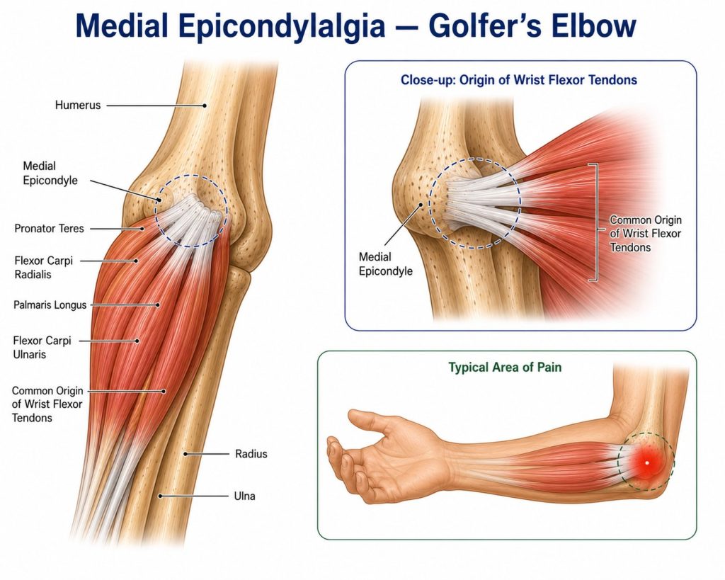 Medial Epicondylalgia — Golfer's Elbow