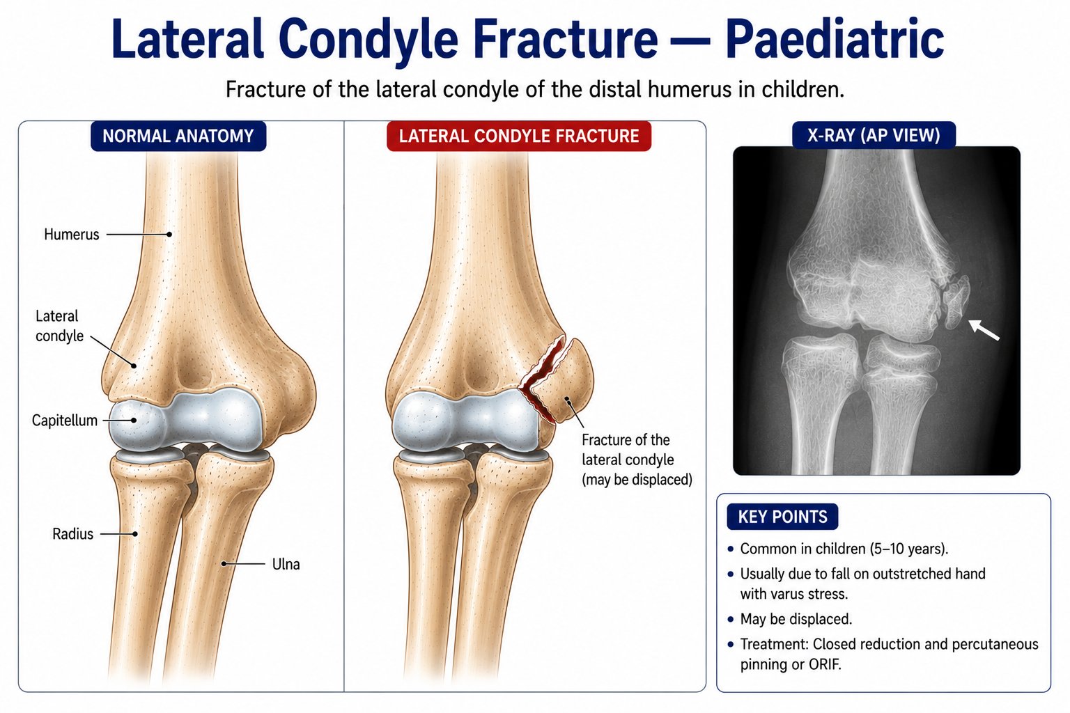 Lateral Condyle Fracture — Paediatric