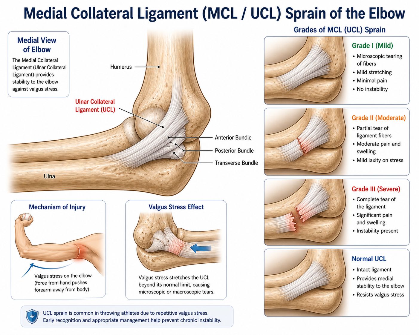 Medial Collateral Ligament (MCL / UCL) Sprain of the Elbow